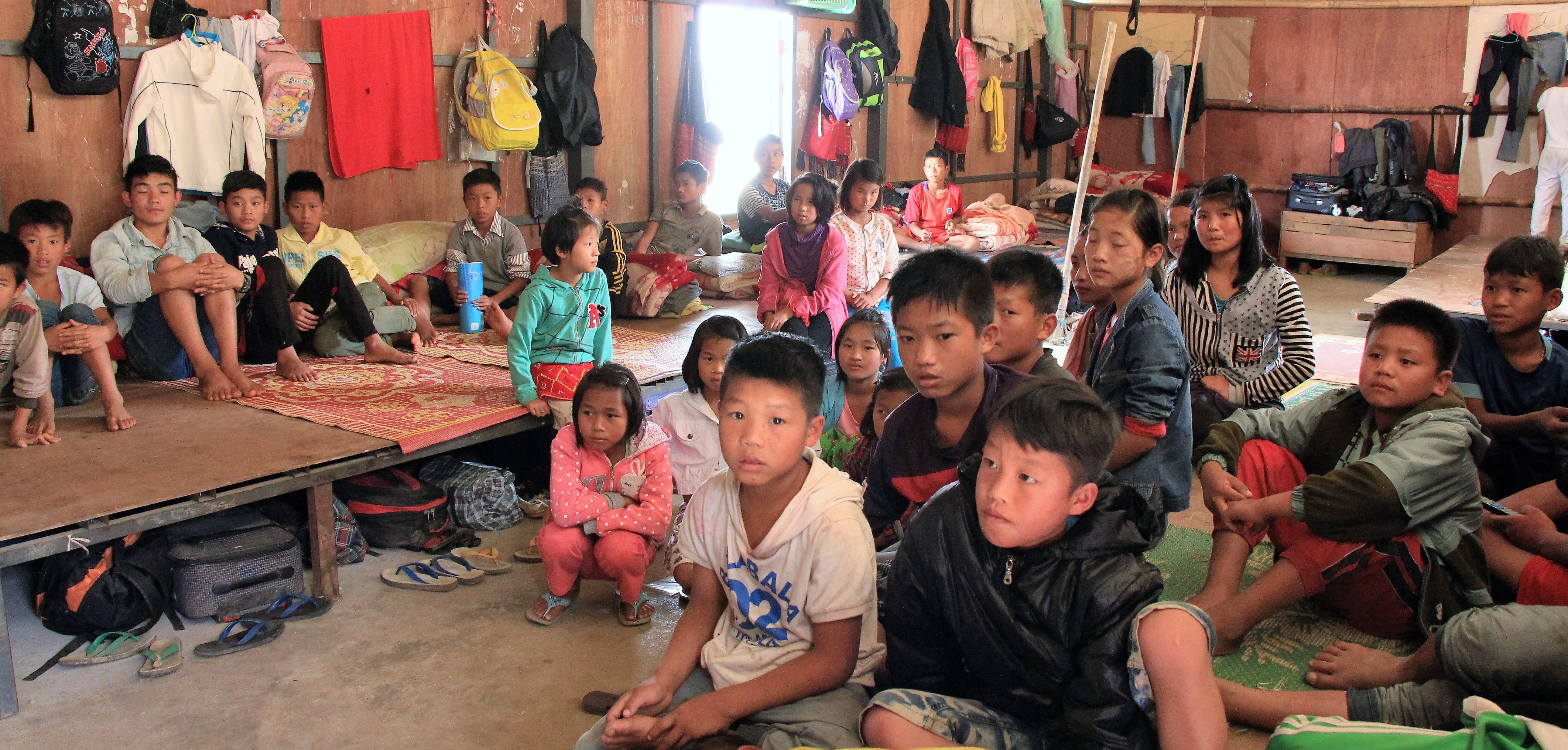 children in dorm